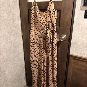 Leopard Print Jumpsuit